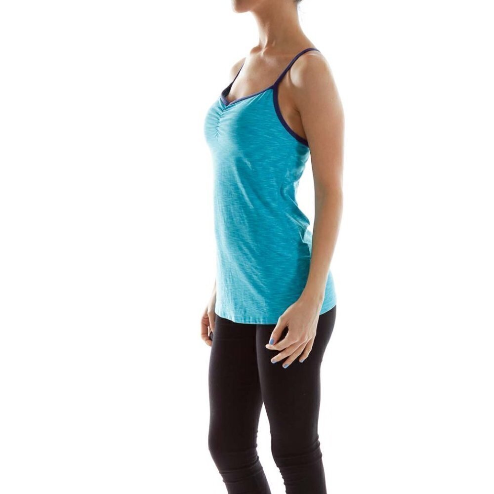 Lucy Blue Fitted Activewear Top - Picture 3 of 3